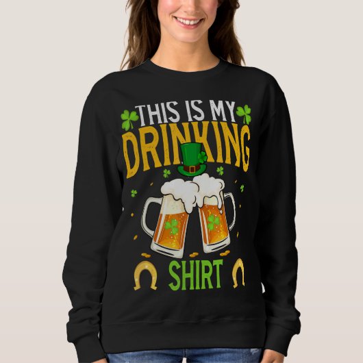 Dit is mijn Drink prettige St Patrick's Day in Mar Trui (Voorkant)