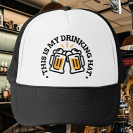 Dit is mijn drinkhoed bier trucker pet