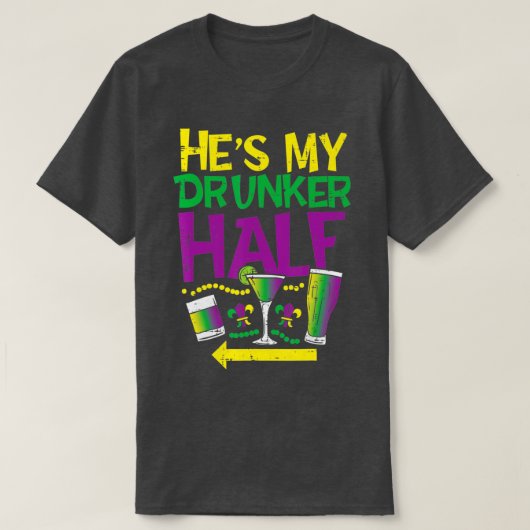 Dit is mijn Drunker Half Matching Couple Vriendin  T-shirt (Design voorkant)
