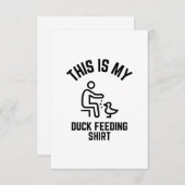Dit is mijn eenden die shirt geven bedankkaart (Voorkant / Achterkant)