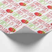 Dit is mijn eerste kerstpasgeboren baby Xmas Cadeaupapier (Hoek)