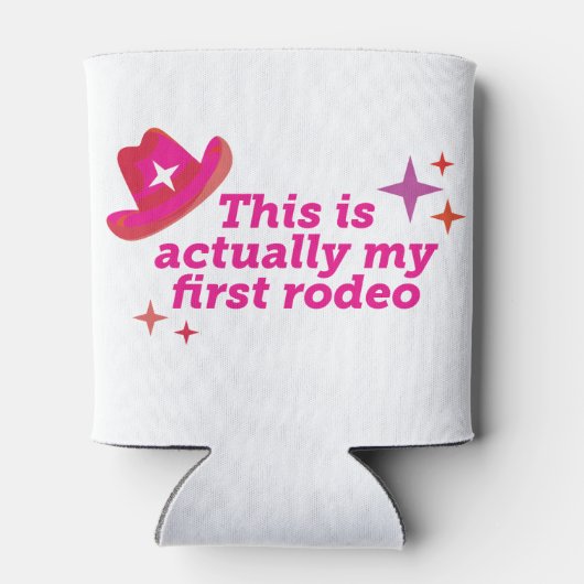 Dit is mijn eerste rodeo blikjeskoeler (Achterkant)
