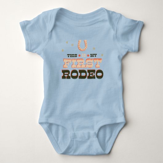 Dit is mijn eerste Rodeo - First Birthday T-shirt (Voorkant)