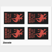 DIT IS MIJN EERSTE RODEO grappige cowboy horserVIN Rechthoekige Sticker (Vel)