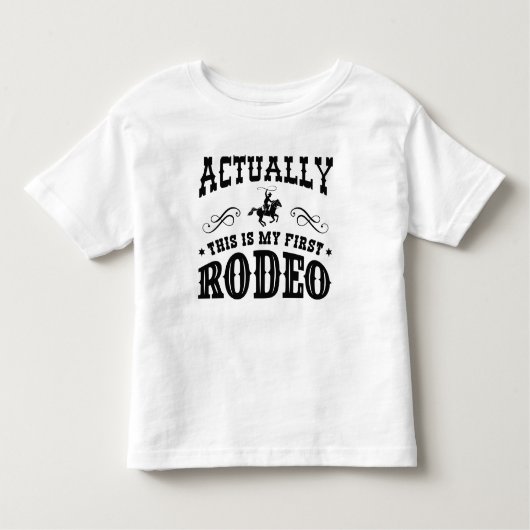 Dit is mijn eerste rodeo kinder shirts (Voorkant)