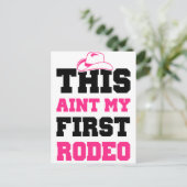 Dit is mijn eerste Rodeo niet. Briefkaart (Staand voorkant)