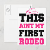 Dit is mijn eerste Rodeo niet. Briefkaart (Voorkant / Achterkant)