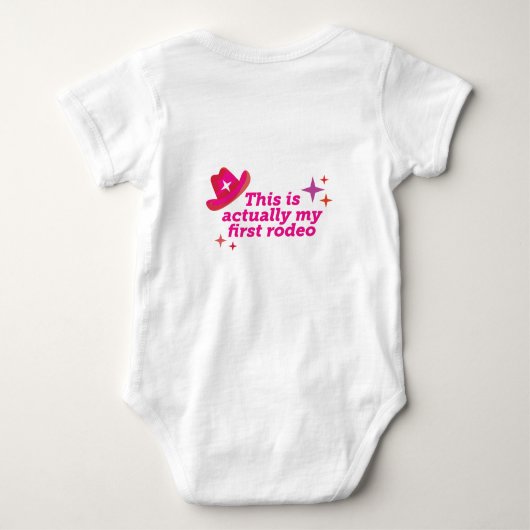 Dit is mijn eerste rodeo romper (Achterkant)