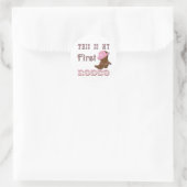 Dit is mijn eerste rodeo ronde sticker (Tas)