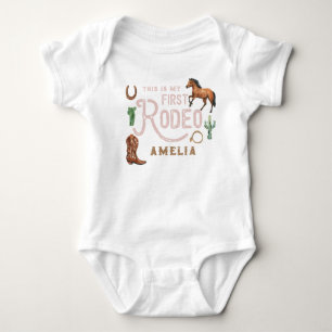 Dit is mijn eerste Rodeo Westerne 1st Birthday Naa Romper