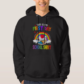 Dit is mijn eerste schooldag terug naar school hoodie