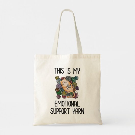 Dit is mijn emotionele steundraad tote bag (Achterkant)
