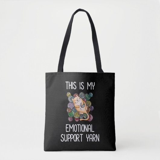 Dit is mijn emotionele steundraad tote bag (Voorkant)