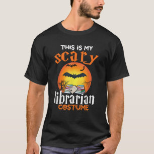Dit is mijn eng bibliothecaris Halloween kostuum v T-shirt
