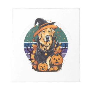 Dit is mijn eng hond vader kostuum Halloween Doglo Notitieblok