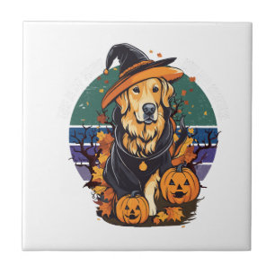 Dit is mijn eng hond vader kostuum Halloween Doglo Tegeltje