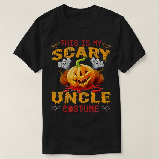 Dit is mijn eng oom Costume Pumpkin Funny Hallo T-shirt (Design voorkant)