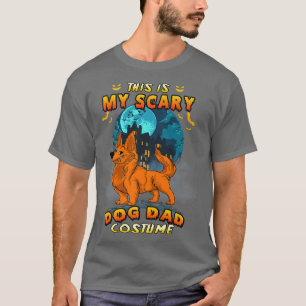 Dit is mijn eng vader Corgi Costume Funny Hallo T-shirt