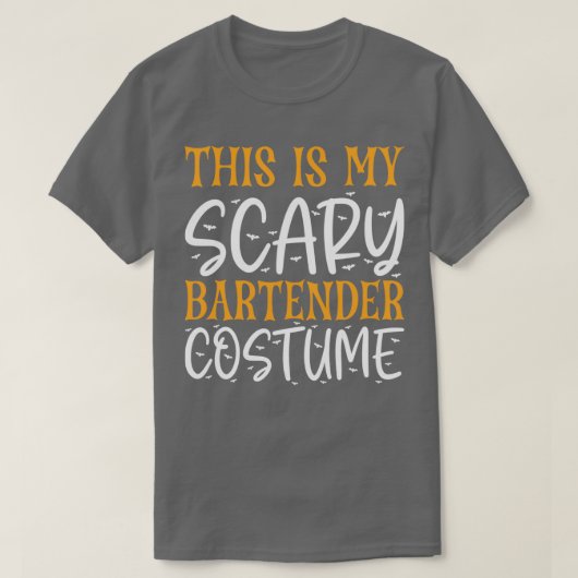 Dit is mijn enge Bartender kostuum. T-shirt (Design voorkant)