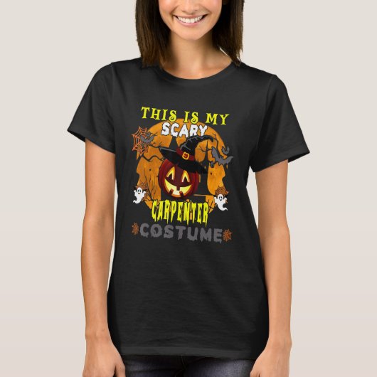 Dit is mijn enge Carpenter Costume Scary pomkin H T-shirt (Voorkant)