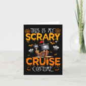 Dit is mijn enge cruise kostuum Halloween zeilen Kaart (Voorkant)