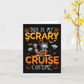 Dit is mijn enge cruise kostuum Halloween zeilen Kaart (Gele Bloem)