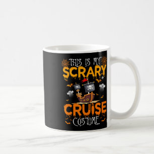 Dit is mijn enge cruise kostuum Halloween zeilen Koffiemok
