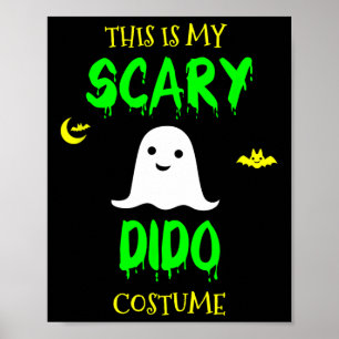 Dit is mijn enge Dido kostuum Halloween Lazy Easy Poster