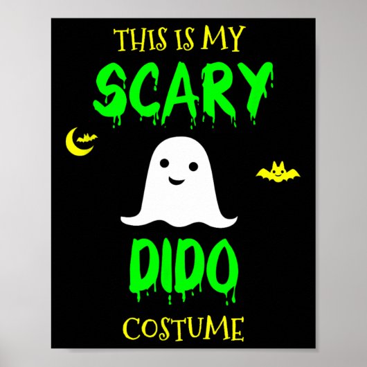 Dit is mijn enge Dido kostuum Halloween Lazy Easy Poster (Voorkant)