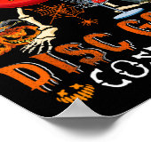 Dit Is Mijn Enge Discgolf Kostuum Halloween Skele Poster (Hoek)
