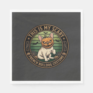 Dit Is Mijn Enge Franse Bulldog Kostuum Halloween  Servet