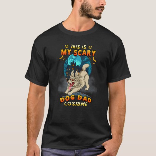 Dit is mijn enge hond Costume Halloween Costum T-shirt (Voorkant)