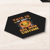 Dit is mijn enge hond mama kostuum kartonnen onderzetters (Schuin)