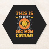 Dit is mijn enge hond mama kostuum kartonnen onderzetters (Voorkant)