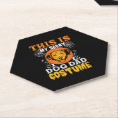 Dit is mijn enge hond pap kostuum kartonnen onderzetters (Schuin)