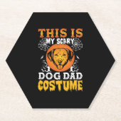 Dit is mijn enge hond pap kostuum kartonnen onderzetters (Voorkant)