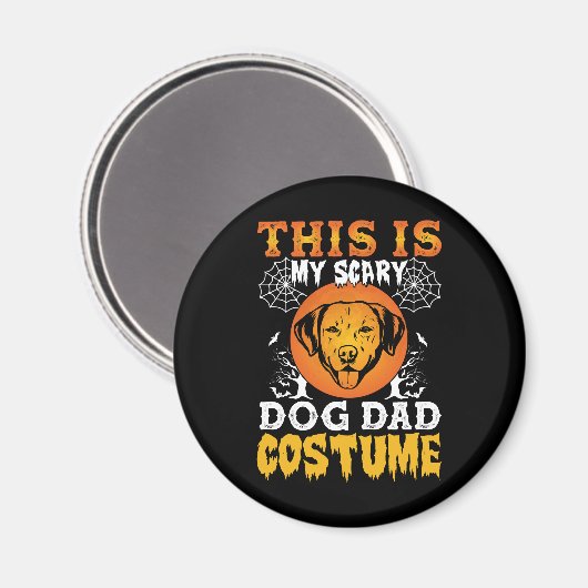 Dit is mijn enge hond pap kostuum magneet (Voorkant / Achterkant)