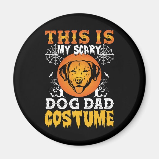 Dit is mijn enge hond pap kostuum magneet (Voorkant)