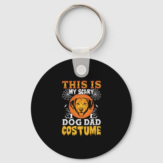 Dit is mijn enge hond pap kostuum sleutelhanger (Voorkant)