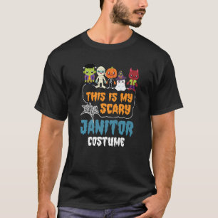 Dit is mijn enge Janitor Costume Halloween T-shirt