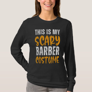 Dit is mijn enge kapper kostuum kapper grappig t-shirt