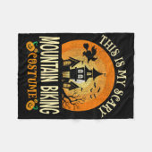 Dit is mijn enge mountainbikekostuum Halloween Fleece Deken (Voorkant (Horizontaal))