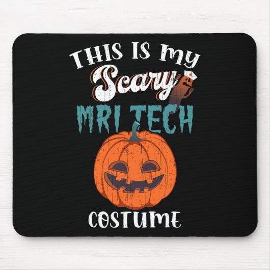 Dit is mijn enge MRI-tech kostuum Grappig Hallowee Muismat (Voorkant)