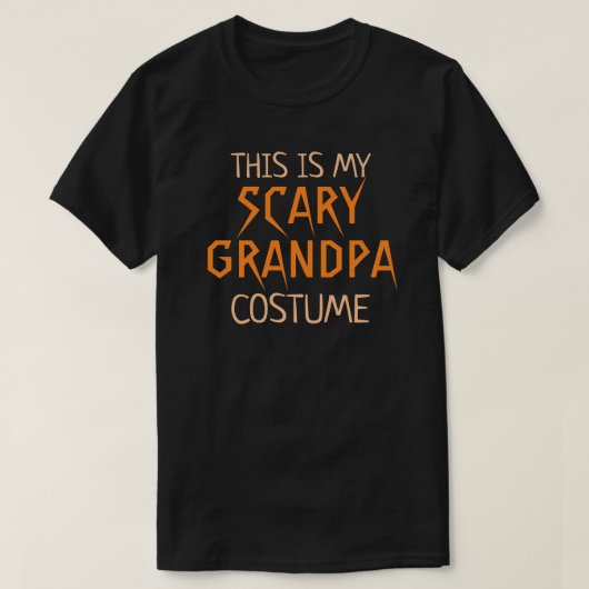 Dit is mijn enge opa kostuum Grappige Halloween T-shirt (Design voorkant)
