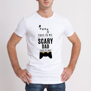 Dit is mijn enge papa kostuum grappige halloween t-shirt