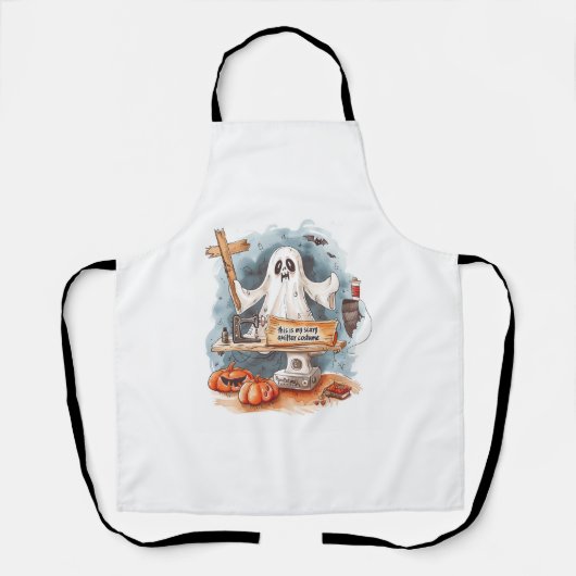 Dit is mijn enge quilterkostuum schort (Voorkant)