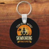 Dit is mijn enge snowboardkostuum Halloween Sleutelhanger (Voorkant)