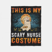 Dit is mijn enge verpleegster kostuum leuk Hallowe Fleece Deken (Voorkant)