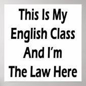 Dit is mijn Engelse les en ik ben de Wet hier. Poster (Voorkant)