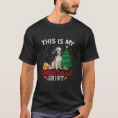 Dit is mijn Engelse Setter Dog Santa Hat Christmas T-shirt (Voorkant)